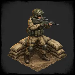JSLC Rifle Infantry reference artwork